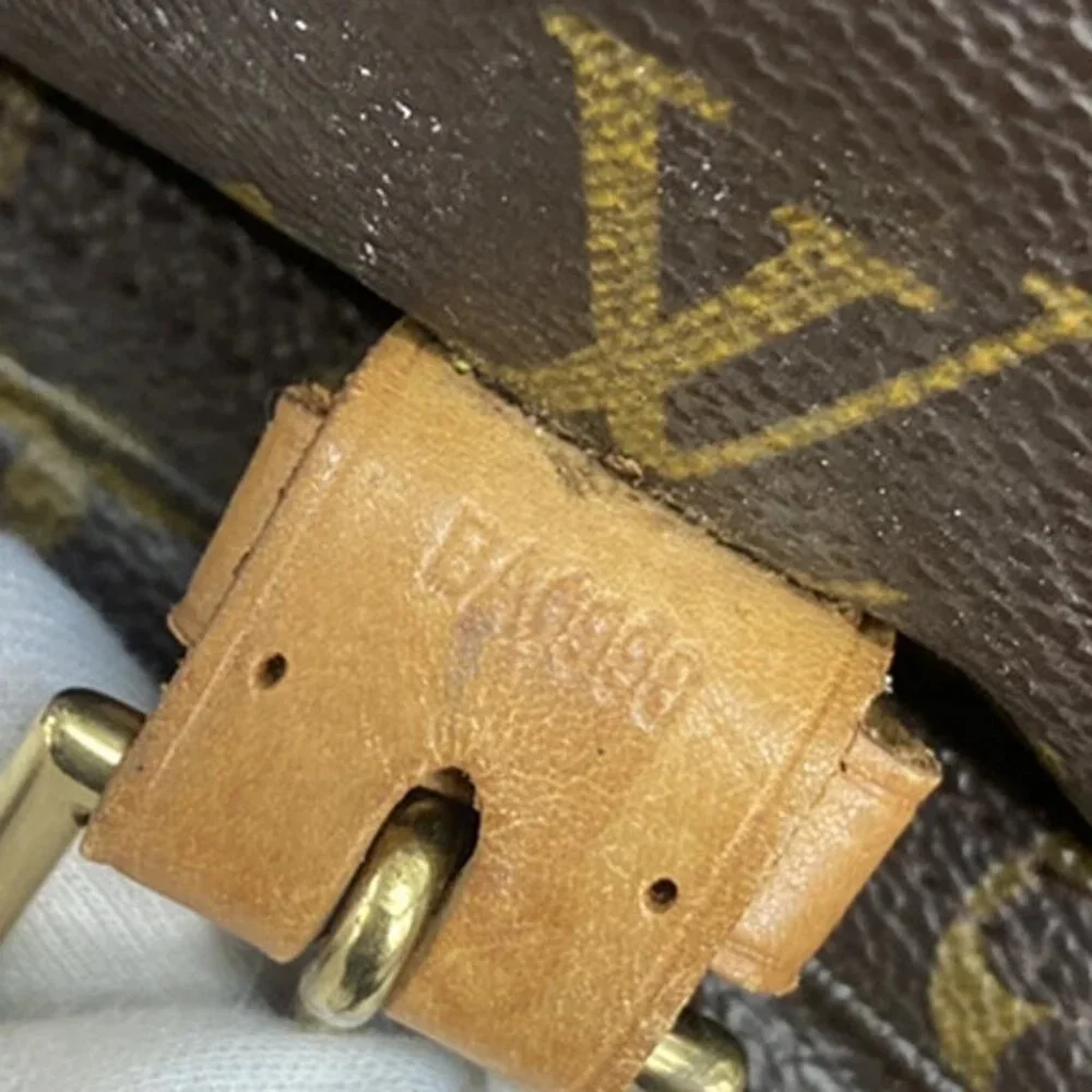LOUIS VUITTON Montsouris GM Backpack Bag Monogram Leather Brown
